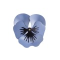Pansy - decorative large blue pin in the shape of a flower by ORSKA jewelry