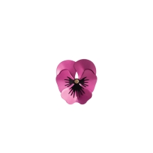 Pansy – small pink pin in the shape of a flower