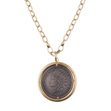 Long necklace from the Ducats collection with a pendant