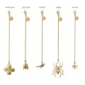 Golden pendants designed for the vegan bags from the VIVO collection by ORSKA jewelry
