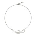 Polished necklace made of nickel silver with a lying woman from the Body collection BN46-1 - ORSKA jewelry