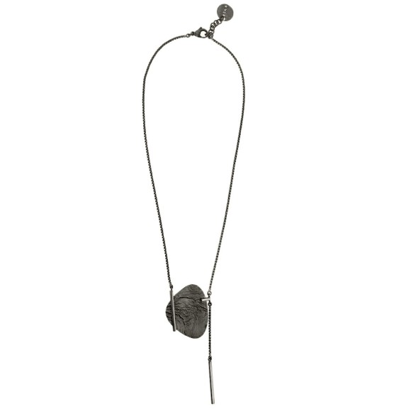 Oxidized short necklace from the Moon collection MON36-1 ORSKA jewelry