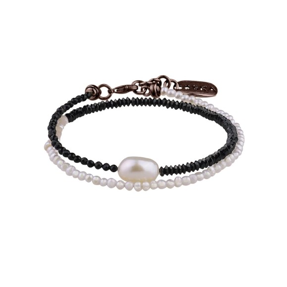 Double bracelet with oxidized clasp from the Vietnam collection VIA42-1 ORSKA jewelry