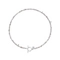 Necklace with silver drops and rough diamonds from the Verum ORSKA collection
