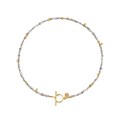 Gold-plated necklace with raw diamonds from the Verum ORSKA collection
