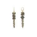 Long cluster earrings from the Bery collection, ORSKA jewelry