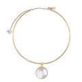 Pozłacana kolia ze szlifowanym kryształem z kolekcji Julia ORSKA