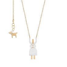 Necklace Lady with Dog from the Machines collection