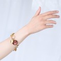 Gold bracelet with colorful amber from Baltica collection BTA86 ORSKA jewelry