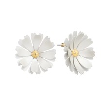 Large floral stud earrings - Chamomile