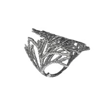 Silver ring from the Thuja collection