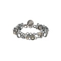 Narrow silver bracelet with crystals from the Soda collection SA62-2 ORSKA