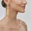 Asymmetrical, dangling stud earrings from the Holos HOK42-3 ORSKA collection