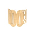 Wide, gold-plated bracelet with gray crystal from the Holos HOA74-1 ORSKA collection