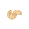 Double, gold ring from the Holos HOP48-1 ORSKA collection
