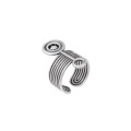 Silver ring with a crystal from the Holos HOP46-1 ORSKA collection