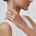 Original ring with crystal from Holos HOP46-1 ORSKA collection