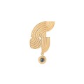 Oryginalny pin z niebieskim kryształem z kolekcji Holos HOB16-1 ORSKA