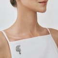 Graphite pin with blue crystal from Holos collection HOB19-1 ORSKA