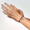 Black bracelet with onyx and clover from the ORSKA Bery collection BEA32-3