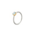 Silver ring with aquamarine from the Verum collection VRP52-3 ORSKA