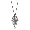 Long necklace with pendant in the shape of Fatima's hand from the Morocco collection MRN62-1 ORSKA