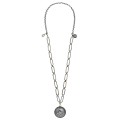 Long chain necklace with round pendant and zircons from the Morocco collection MRN68-2 ORSKA