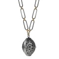 Long chain with round pendant and cubic zirconia from the Morocco collection MRN68-2 ORSKA