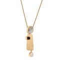 Necklace with original pendant and ceramics from the Monumental collection MTN86-1 ORSKA