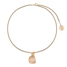 Short necklace with ceramic pendant from the Monumental collection