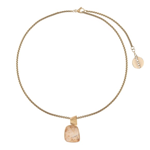 Short necklace with ceramic pendant from the Monumental collection MTN52-1 ORSKA