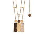 Long necklace with decorative ceramic pendant from the Monumental collection MTN126-1 ORSKA