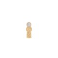 Złoty pin z szarą ceramiką z kolekcji Monumental MTB26-2 ORSKA