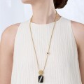 Long necklace with original pendant from the Monumental collection MTN64-1 ORSKA