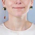 Okrągły kolczyk z bursztynem z kolekcji Baltica BTK26-5 ORSKA