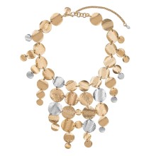 Ornate gold and silver necklace from the Rundo collection