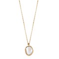 Gold-plated pearl and diamond necklace from the Verum collection VRN112-2 ORSKA
