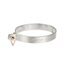 Silver bracelet with personalization option
