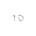 Silver round stud earrings from the New Stone collection NSK26-1 ORSKA