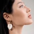 Hanging earrings with decorative flowers from the Kembali collection KEK58-2 ORSKA-c