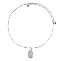 Silver necklace with a wooden scarab from the KEK78-2 ORSKA-c collection