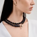 Artistic snake necklace from the Kembali collection by ORSKA