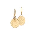 Hanging earrings on earwires with lotus flower from the Kembali collection KEK491 ORSKA-d