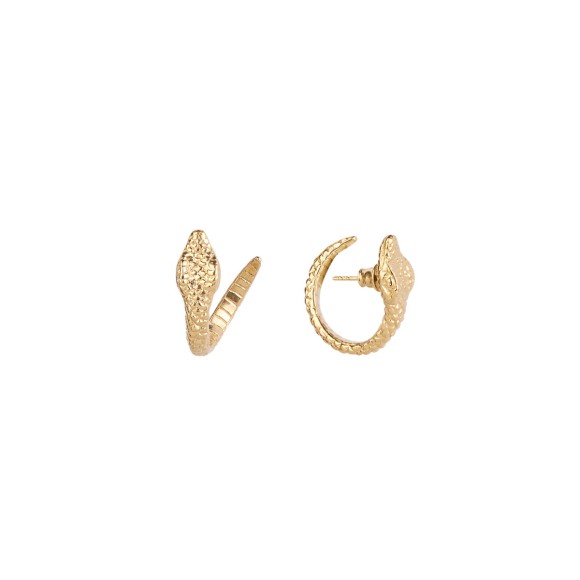 Hoop earrings with snake motif from the Kembali collection KEK28-1 ORSKA
