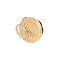 Large ring with wood carved rose from the Kembali collection KEP64-1 ORSKA-e