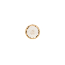 Small pin with carved rose from the Kembali collection
