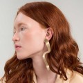 Long, irregular earrings from the Tache collection