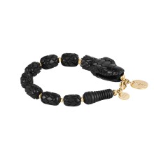 Limited edition wooden snake bracelet from the Kembali collection