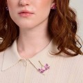 Różowy pin miłosna górska z kolekcji Plantis ORSKA Biżuteria plb24-10