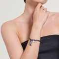Ciemna bransoletka z zawieszką z kolekcji Fossil FOA28-4 ORSKA